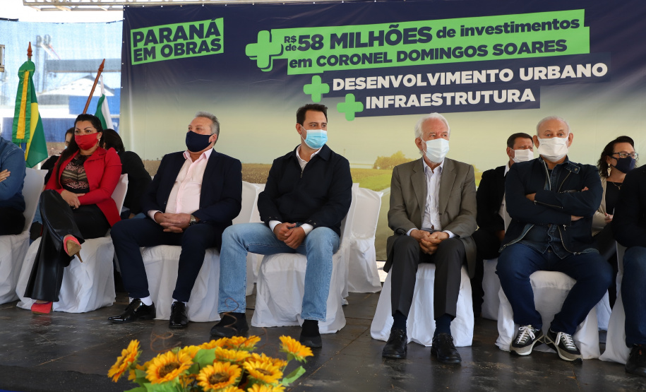 Governador entrega rodovia pavimentada que muda a realidade de Coronel Domingos Soares. Foto: Ari Dias/AEN