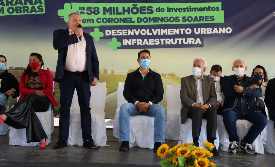 Governador entrega rodovia pavimentada que muda a realidade de Coronel Domingos Soares. Foto: Ari Dias/AEN