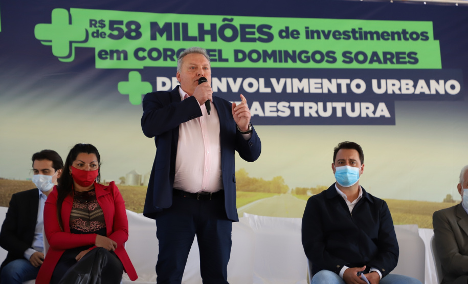 Governador entrega rodovia pavimentada que muda a realidade de Coronel Domingos Soares. Foto: Ari Dias/AEN