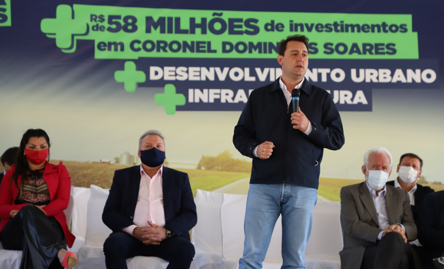 Governador entrega rodovia pavimentada que muda a realidade de Coronel Domingos Soares. Foto: Ari Dias/AEN