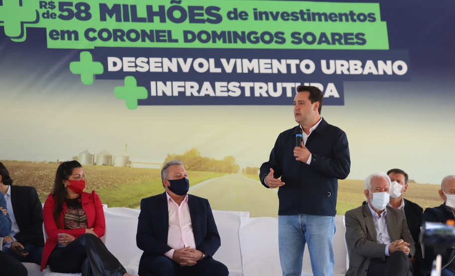 Governador entrega rodovia pavimentada que muda a realidade de Coronel Domingos Soares. Foto: Ari Dias/AEN