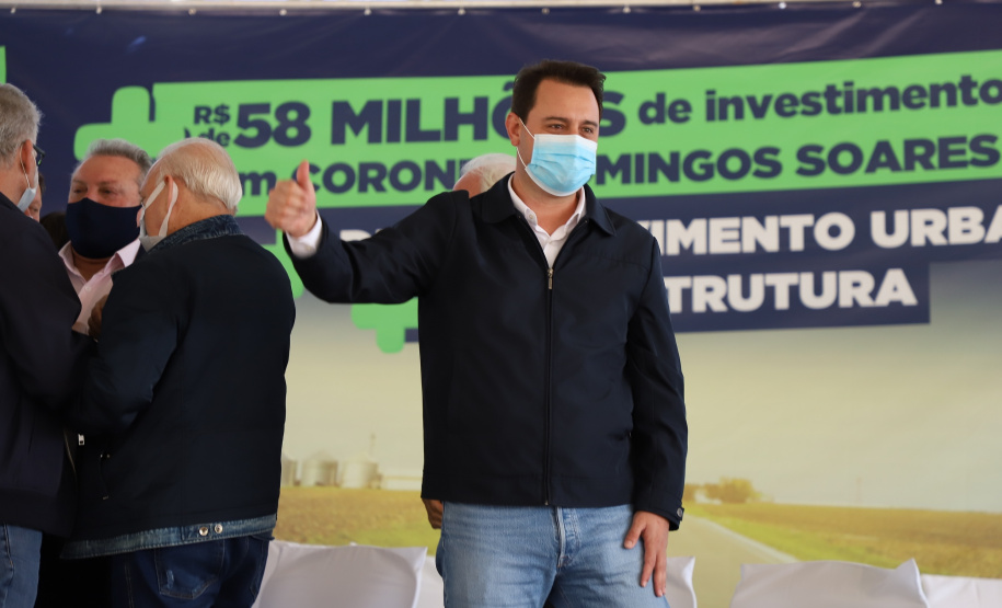 Governador entrega rodovia pavimentada que muda a realidade de Coronel Domingos Soares. Foto: Ari Dias/AEN