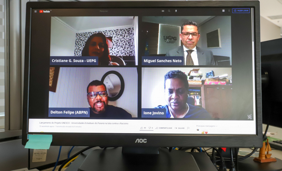 Lançamento do Projeto UNESCO - Universidades Estaduais do Paraná na luta contra o RacismoFoto: Geraldo Bubniak/AEN