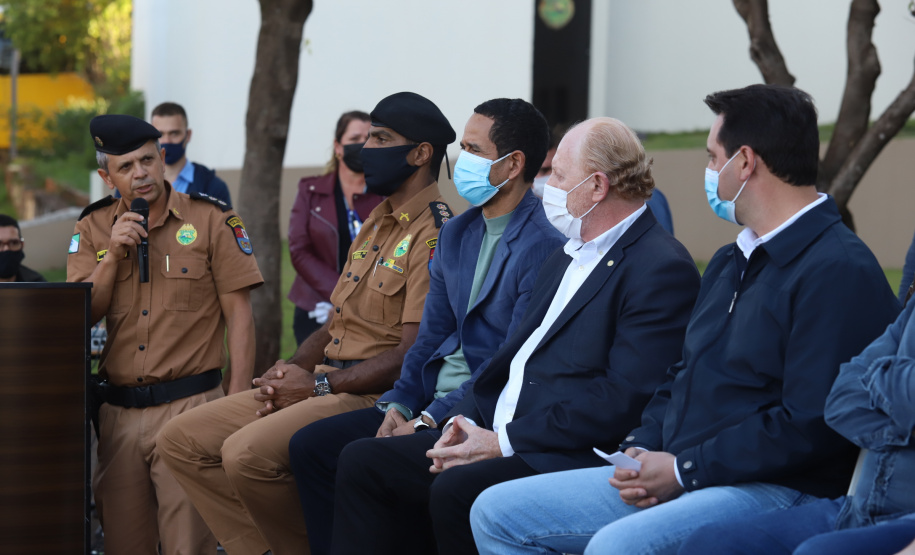 Governador Carlos Massa Ratinho Junior inaugura sede do 21º Batalhão da Polícia Militar de Francisco Beltrão. Foto: Ari Dias/AEN