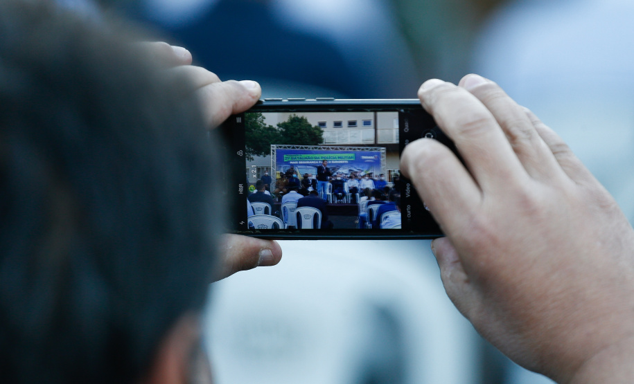 Governador Carlos Massa Ratinho Junior inaugura sede do 21º Batalhão da Polícia Militar de Francisco Beltrão. Foto: Jonathan Campos/AEN
