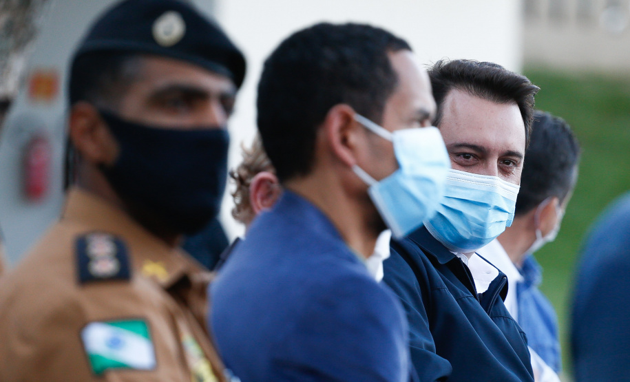 Governador Carlos Massa Ratinho Junior inaugura sede do 21º Batalhão da Polícia Militar de Francisco Beltrão. Foto: Jonathan Campos/AEN
