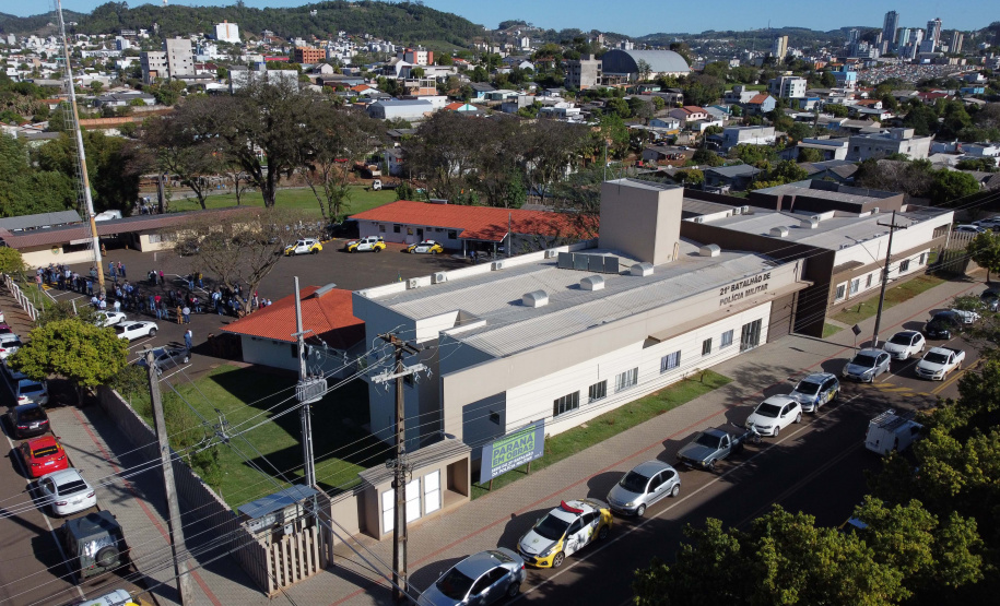 Governador Carlos Massa Ratinho Junior inaugura sede do 21º Batalhão da Polícia Militar de Francisco Beltrão. Foto: Ari Dias/AEN