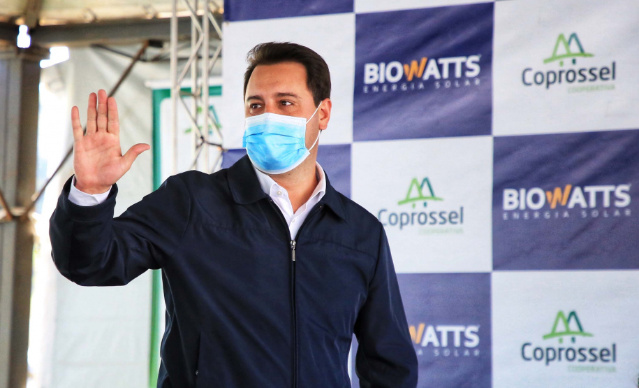 O governador Carlos Massa Ratinho Junior participou nesta sexta-feira (10) das comemorações de 30 anos da Cooperativa de Produtores de Sementes Coprossel, em Laranjeiras do Sul, na região central do Estado. Foto: José Fernando Ogura/AEN