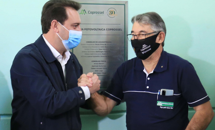 O governador Carlos Massa Ratinho Junior participou nesta sexta-feira (10) das comemorações de 30 anos da Cooperativa de Produtores de Sementes Coprossel, em Laranjeiras do Sul, na região central do Estado. Foto: José Fernando Ogura/AEN