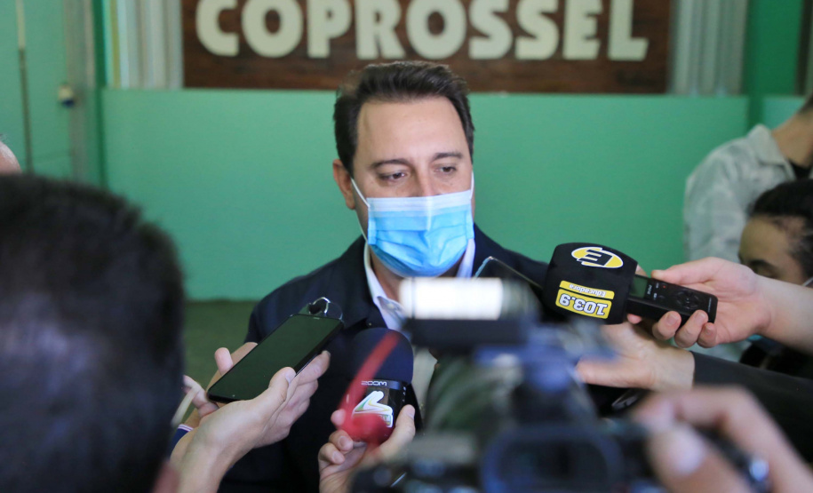 O governador Carlos Massa Ratinho Junior participou nesta sexta-feira (10) das comemorações de 30 anos da Cooperativa de Produtores de Sementes Coprossel, em Laranjeiras do Sul, na região central do Estado. Foto: José Fernando Ogura/AEN