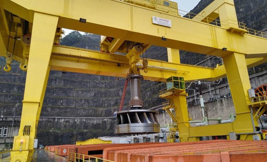 A Copel concluiu a modernização da Usina Governador Bento Munhoz da Rocha Netto (Foz do Areia) e colocou em funcionamento a quarta e última unidade geradora da hidrelétrica a passar por reforma.  -  Curitiba, 13/09/2021  -  Foto: Copel