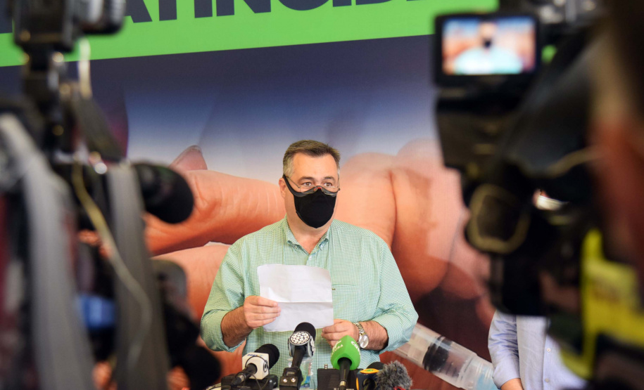 Paraná recebe mais 303 mil vacinas contra a Covid-19 para primeira dose. Foto: Américo Antonio/SESA