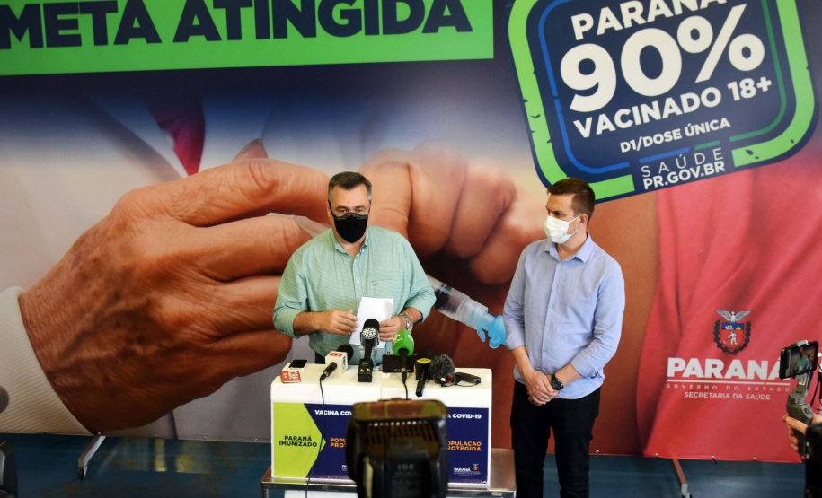 Paraná recebe mais 303 mil vacinas contra a Covid-19 para primeira dose. Foto: Américo Antonio/SESA