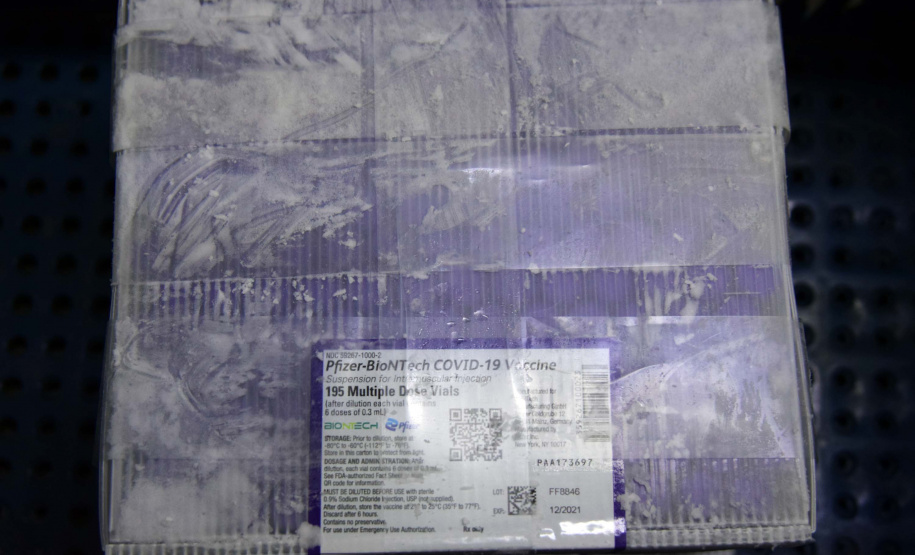 Paraná recebe mais 303 mil vacinas contra a Covid-19 para primeira dose. Foto: Américo Antonio/SESA