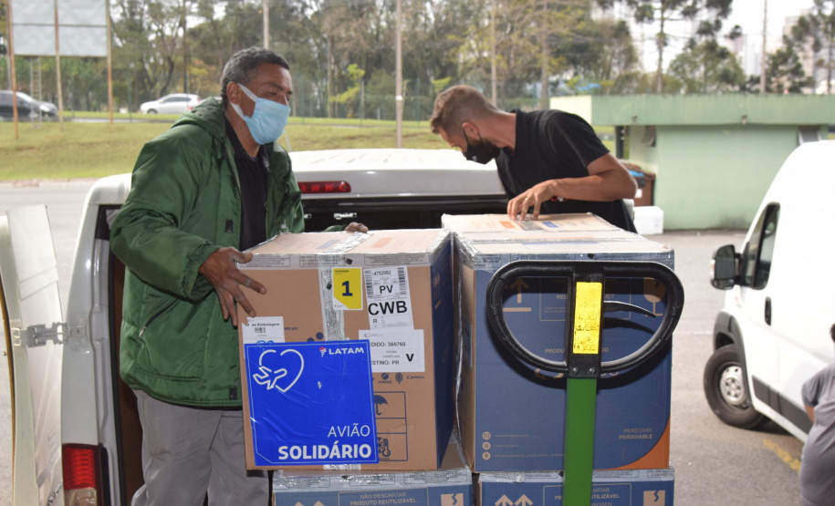 Paraná recebe mais 303 mil vacinas contra a Covid-19 para primeira dose. Foto: Américo Antonio/SESA