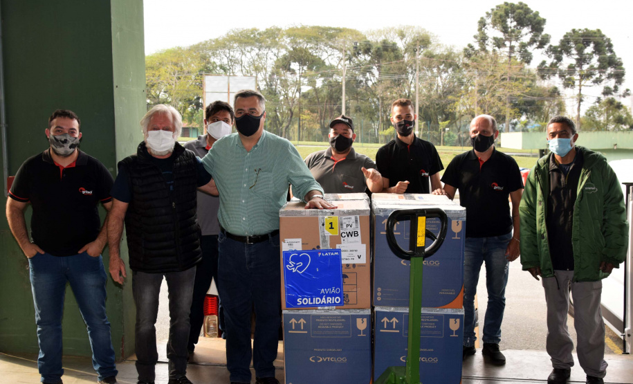 Paraná recebe mais 303 mil vacinas contra a Covid-19 para primeira dose. Foto: Américo Antonio/SESA