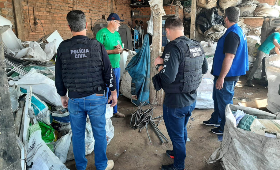 Receita Estadual deflagra operação ?Ferro-Velho? em Ponta Grossa -  Ponta Grossa, 13/09/2021  -  Foto: SEFA