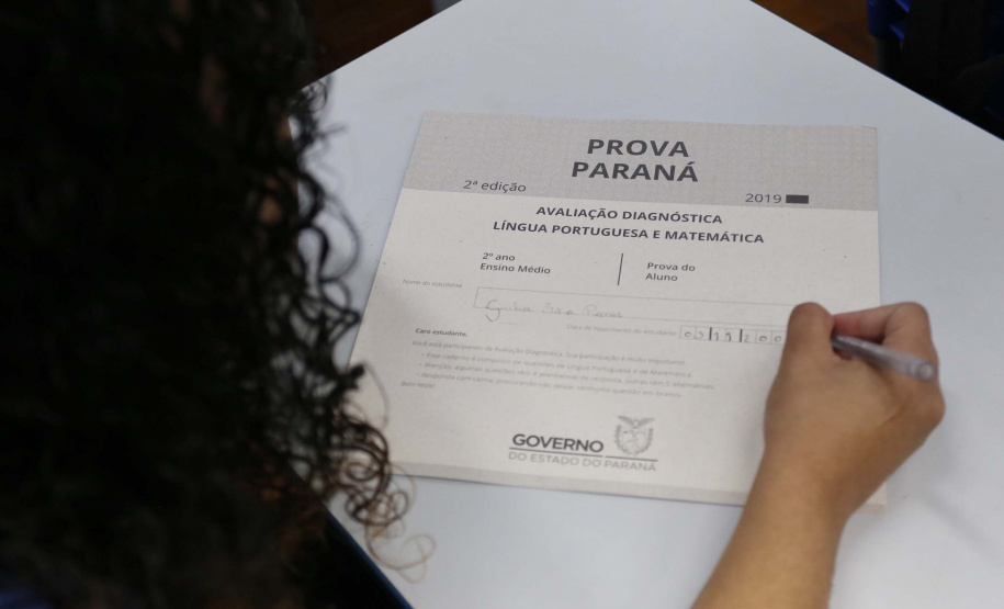 Avaliação diagnóstica da educação, Prova Paraná será retomada nesta semana. Foto: José Fernando Ogura/AEN