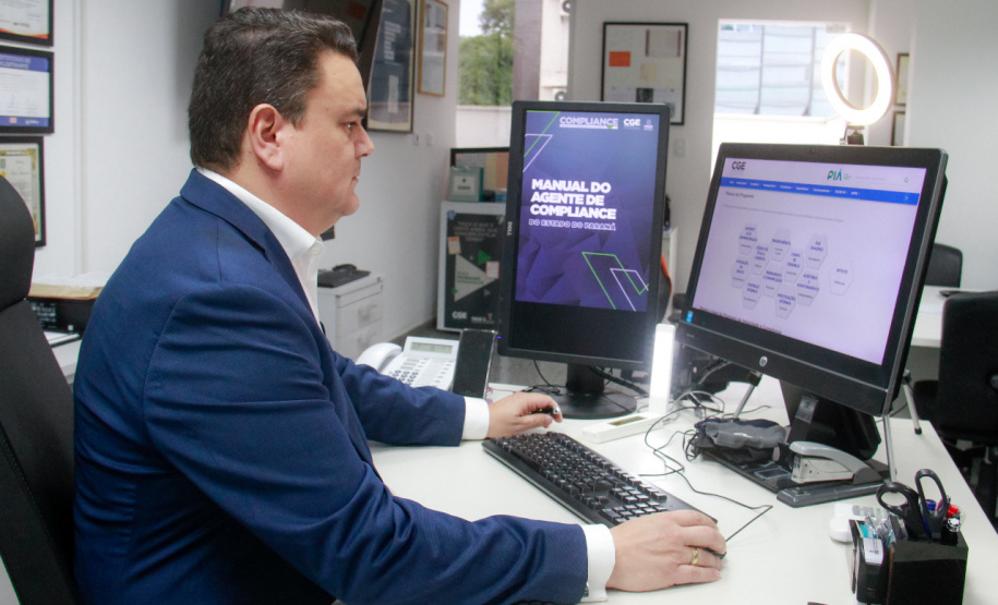 Controlador-Geral comenta decreto de
integridade da Presidência da República. Foto: Gabrielly Pontes/CGE