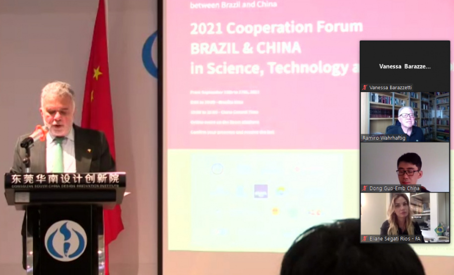 Araucária assina Memorando de Entendimento e Cooperação com a South China Agricultural University  -  Curitiba, 13/09/2021  -  Foto: Fundação Araucária