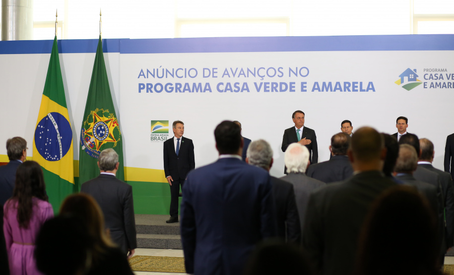 O governo federal anunciou nesta quarta-feira (15) mudanças nas diretrizes do programa Casa Verde e Amarela que deverão facilitar a aquisição de casa própria pela população de todo o País e em especial do Paraná, que possui a maior parceria vigente em habitação com a União. O evento em que foram apresentados os detalhes foi realizado em Brasília e teve a participação do vice-governador Darci Piana e do diretor-presidente da Cohapar, Jorge Lange. Foto: Camila Tonett