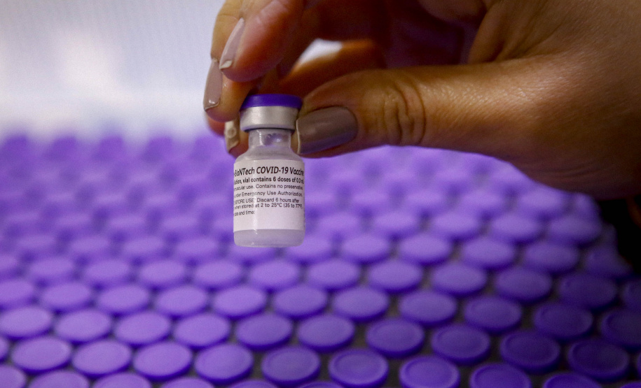 Ministério da Saúde anuncia mais de 324 mil vacinas contra a Covid-19 ao Paraná. 
Foto Gilson Abreu/AEN