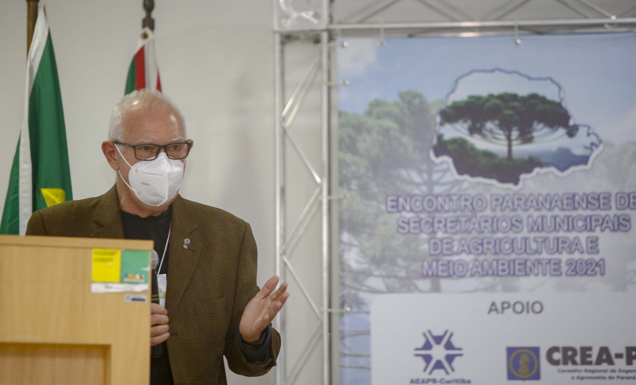 Encontro Paranaense de Secretários Municipais de Agricultura e Meio Ambiente. Na foto, Luiz Antonio Rossafa   -  Curitiba, 15/09/2021 -  Foto: Gilson Abreu/AEN