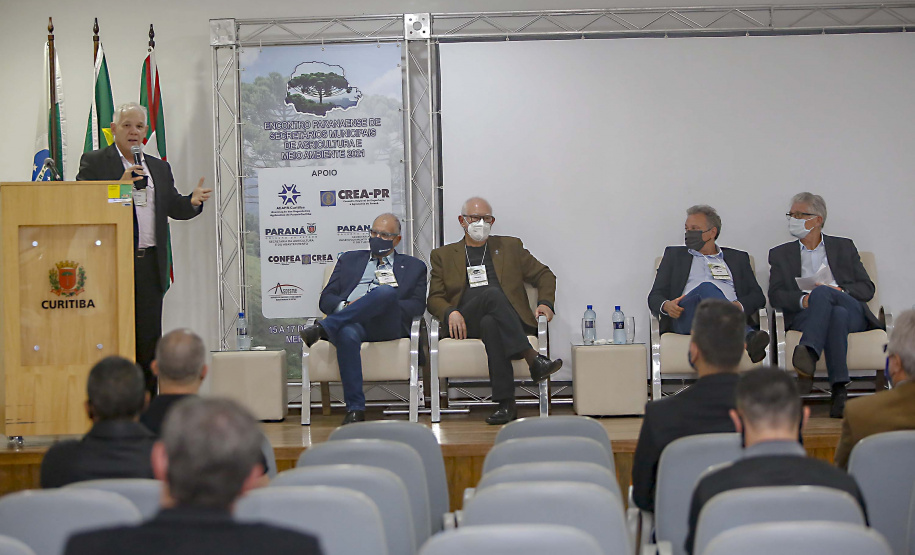 Encontro Paranaense de Secretários Municipais de Agricultura e Meio Ambiente. Na foto, Luiz Dâmaso Gusi  -  Curitiba, 15/09/2021 -  Foto: Gilson Abreu/AEN