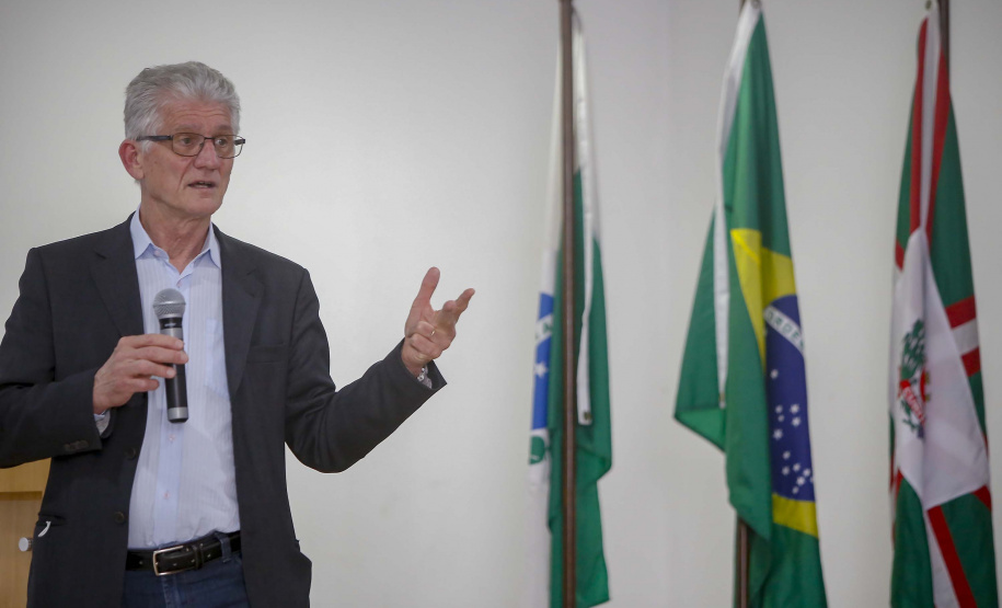 Encontro Paranaense de Secretários Municipais de Agricultura e Meio Ambiente.  -  Na foto, o secretário estadual da Agricultura e do Abastecimento, Norberto Ortigara  - Curitiba, 15/09/2021 -  Foto: Gilson Abreu/AEN
