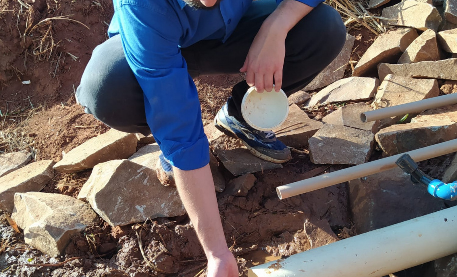 Estiagem prolongada evidencia importância da proteção de nascentes nas áreas rurais. Foto: IDR