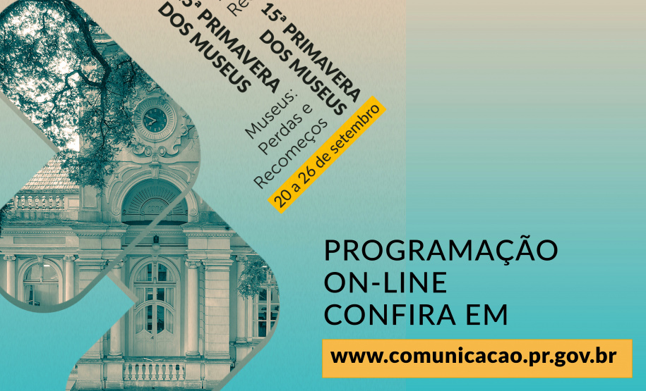 A temporada de eventos da 15ª edição da Primavera dos Museus será realizada entre os dias 20 e 26 de setembro deste ano. Diante dos reflexos da pandemia da Covid-19, esta edição tem como tema – Museus: perdas e recomeços – para refletir a função e o papel dos museus neste momento de transformações. - Foto/Arte: SECC