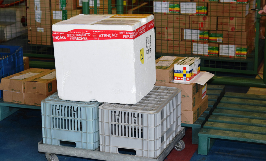 A Secretaria de Estado da Saúde (Sesa) iniciou a distribuição de mais 258.640 vacinas contra a Covid-19 nesta sexta-feira (17). São 127.390 primeiras doses (D1) e 131.250 segundas aplicações (D2). Os imunizantes fazem parte da 47ª e 51ª pauta de distribuição do Ministério da Saúde. - Curitiba, 17/09/2021 - Foto: Américo Antonio/SESA