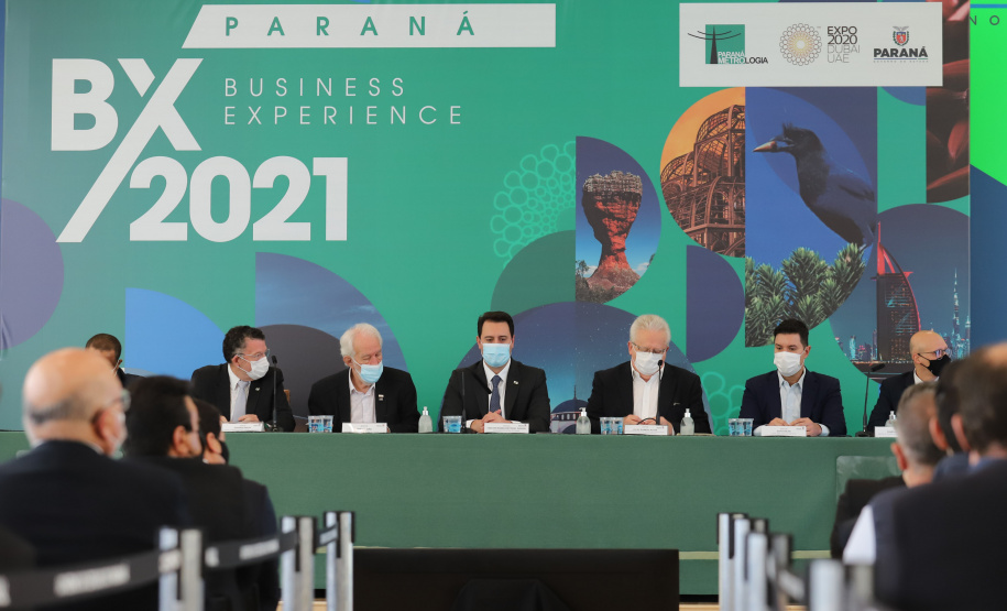 O governador Carlos Massa Ratinho Junior participa nesta segunda-feira (20), do Lançamento da Business Experience - Expo Dubai -  20/09/2021 - Foto: Geraldo Bubniak/AEN