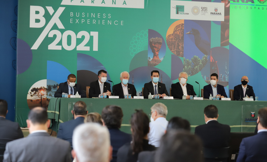 O governador Carlos Massa Ratinho Junior participa nesta segunda-feira (20), do Lançamento da Business Experience - Expo Dubai -  20/09/2021 - Foto: Geraldo Bubniak/AEN