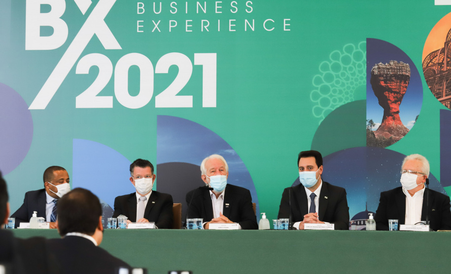 O governador Carlos Massa Ratinho Junior participa nesta segunda-feira (20), do Lançamento da Business Experience - Expo Dubai -  20/09/2021 - Foto: Geraldo Bubniak/AEN