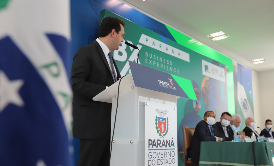 O governador Carlos Massa Ratinho Junior participa nesta segunda-feira (20), do Lançamento da Business Experience - Expo Dubai -  20/09/2021 - Foto: Geraldo Bubniak/AEN