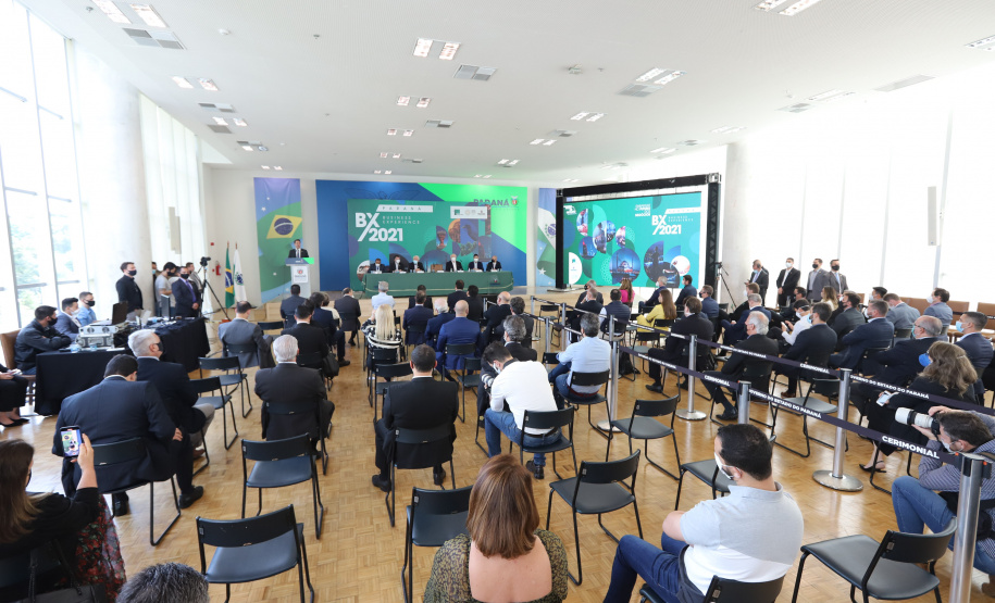 O governador Carlos Massa Ratinho Junior participa nesta segunda-feira (20), do Lançamento da Business Experience - Expo Dubai -  20/09/2021 - Foto: Geraldo Bubniak/AEN