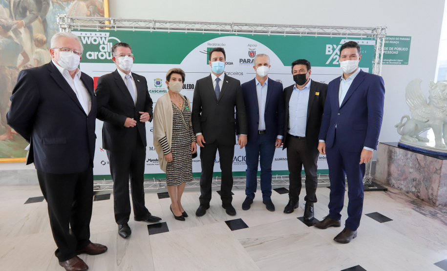 O governador Carlos Massa Ratinho Junior participa nesta segunda-feira (20), do Lançamento da Business Experience - Expo Dubai -  20/09/2021 - Foto: Geraldo Bubniak/AEN