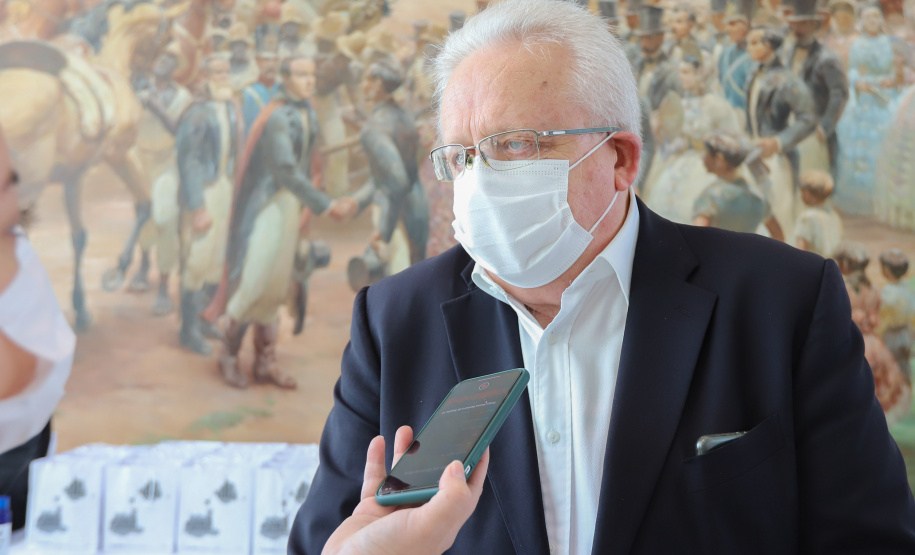 O governador Carlos Massa Ratinho Junior participa nesta segunda-feira (20), do Lançamento da Business Experience - Expo Dubai -  20/09/2021 - Foto: Geraldo Bubniak/AEN