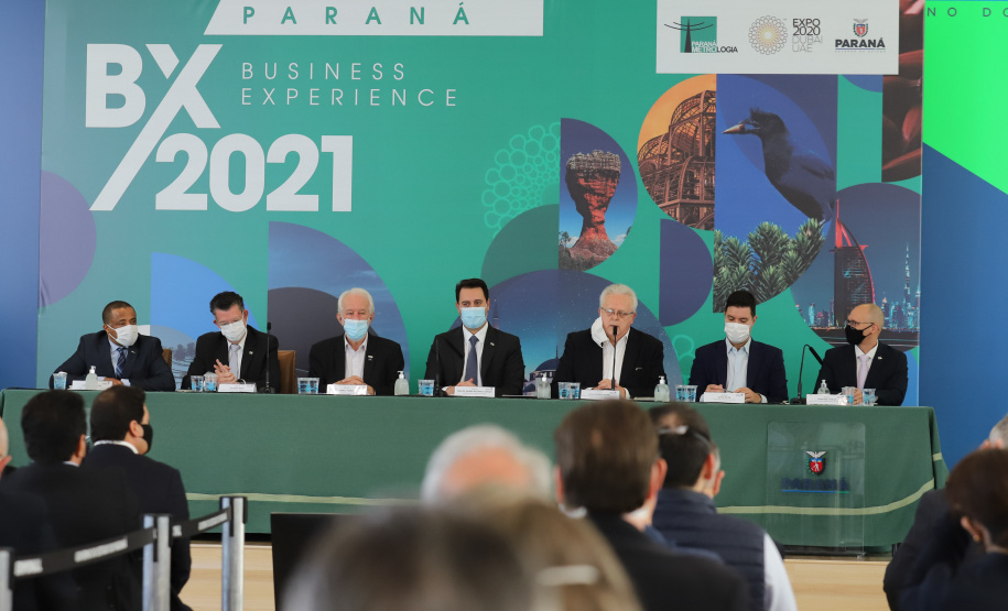 O governador Carlos Massa Ratinho Junior participa nesta segunda-feira (20), do Lançamento da Business Experience - Expo Dubai -  20/09/2021 - Foto: Geraldo Bubniak/AEN