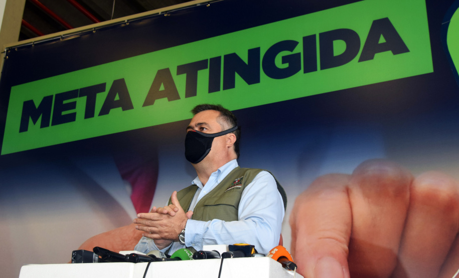 Com a ajuda das vacinas contra a Covid-19 que o Paraná recebeu nesta segunda-feira (20), a Secretaria de Estado da Saúde dará início a mais uma etapa da campanha de vacinação com a aplicação das doses de reforço (terceira dose).. Foto: Américo Antonio/SESA