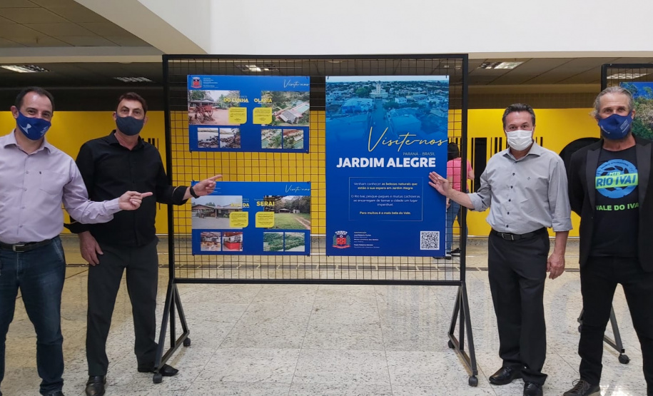 Exposição fotográfica no Aeroporto Afonso Pena apresenta atrações turísticas do Vale do Ivaí. Foto: SEDEST