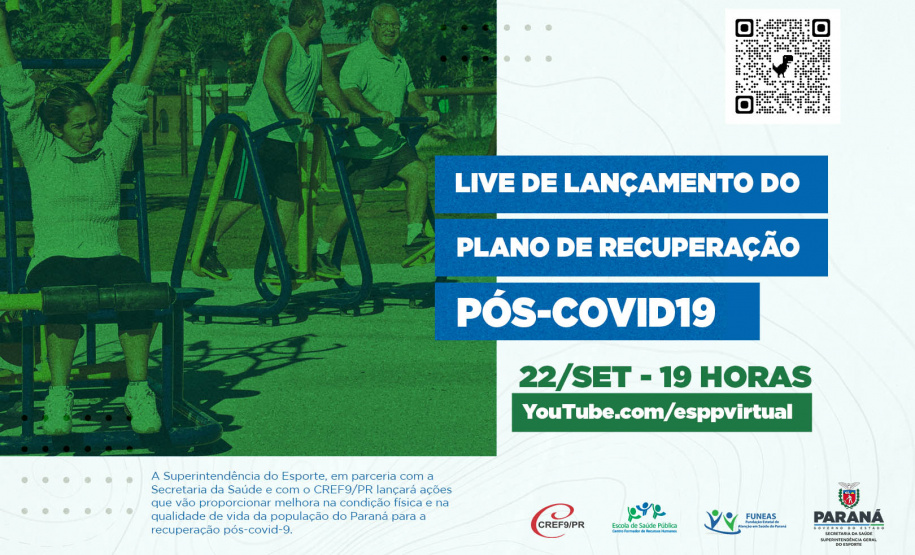 Esporte e saúde lançam plano de recuperação pós-Covid no Paraná.