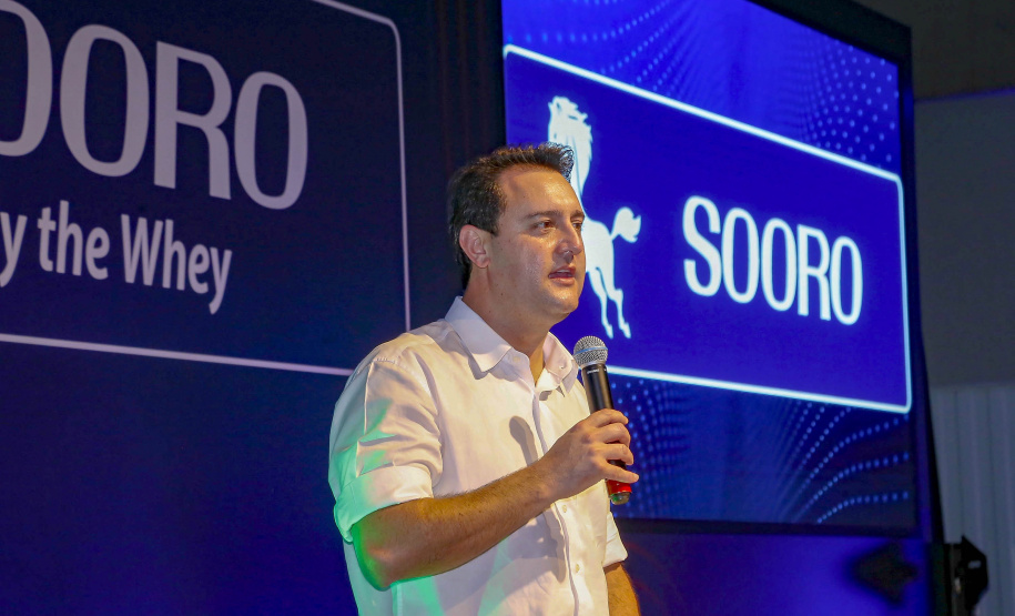 Governador Carlos Massa Ratinho Junior, participou da inauguração da nova planta industrial da Sooro Renner, líder nacional na produção de proteínas derivadas do soro de leite, em Marechal Cândido Rondon - Presentes, o 
prefeito Marcio Rauber e o diretor-presidente da Sooro Renner, William da Silva  - Marechal Cândido Rondon, 22/09/2021  -  Foto: Gilson Abreu/AEN