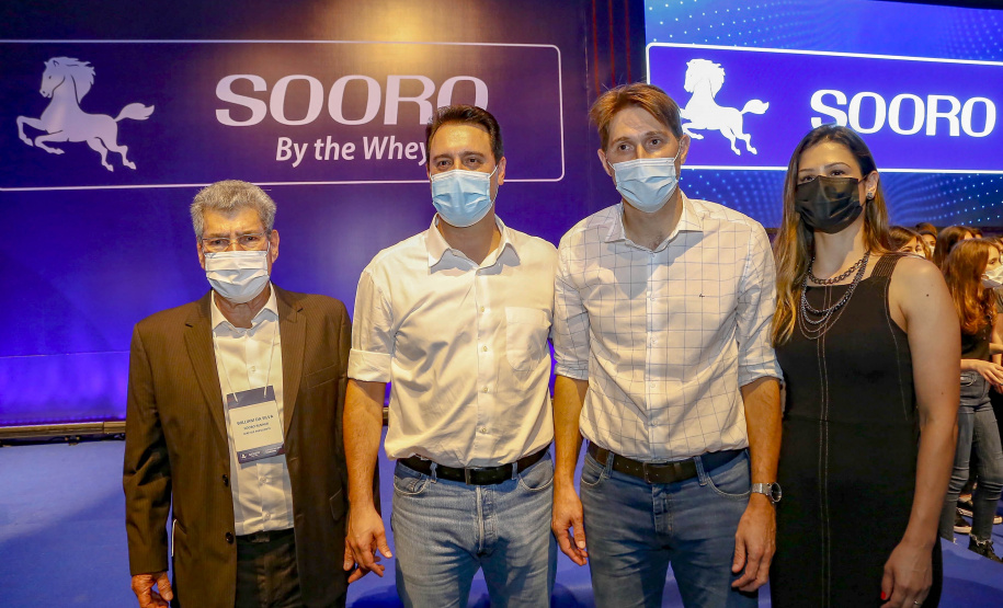 Governador Carlos Massa Ratinho Junior, participou da inauguração da nova planta industrial da Sooro Renner, líder nacional na produção de proteínas derivadas do soro de leite, em Marechal Cândido Rondon - Presentes, o 
prefeito Marcio Rauber e o diretor-presidente da Sooro Renner, William da Silva  - Marechal Cândido Rondon, 22/09/2021  -  Foto: Gilson Abreu/AEN