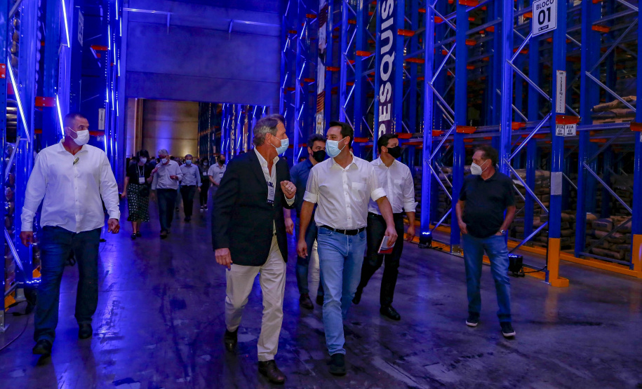 Governador Carlos Massa Ratinho Junior, participou da inauguração da nova planta industrial da Sooro Renner, líder nacional na produção de proteínas derivadas do soro de leite, em Marechal Cândido Rondon - Presentes, o 
prefeito Marcio Rauber e o diretor-presidente da Sooro Renner, William da Silva  - Marechal Cândido Rondon, 22/09/2021  -  Foto: Gilson Abreu/AEN