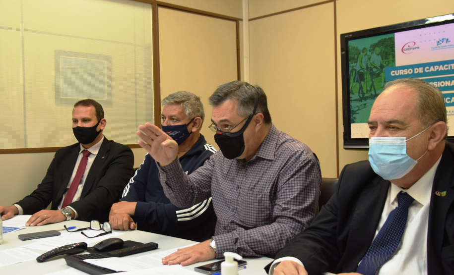 Estado capacita profissionais de Educação Física com ações multidisciplinares na reabilitação pós-Covid-19.  -  Curitiba, 22/09/2021  -  Foto: Américo Antonio/SESA