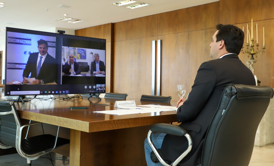 Governador Carlos Massa Ratinho Junior participa II Workshop sobre inventarios hidreletricos.Foto: Ari Dias/ AEN.