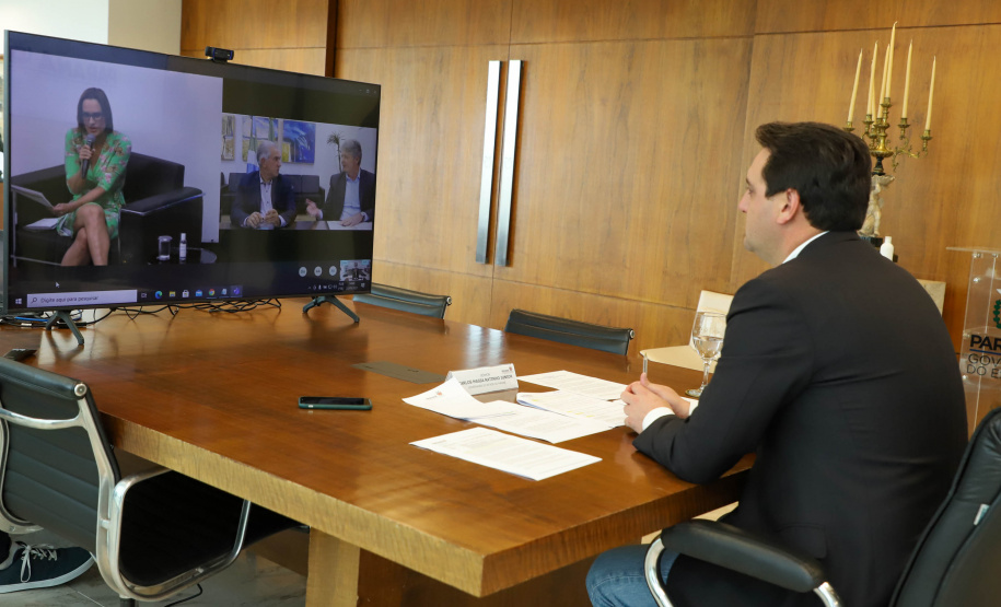 Governador Carlos Massa Ratinho Junior participa II Workshop sobre inventarios hidreletricos.Foto: Ari Dias/ AEN.