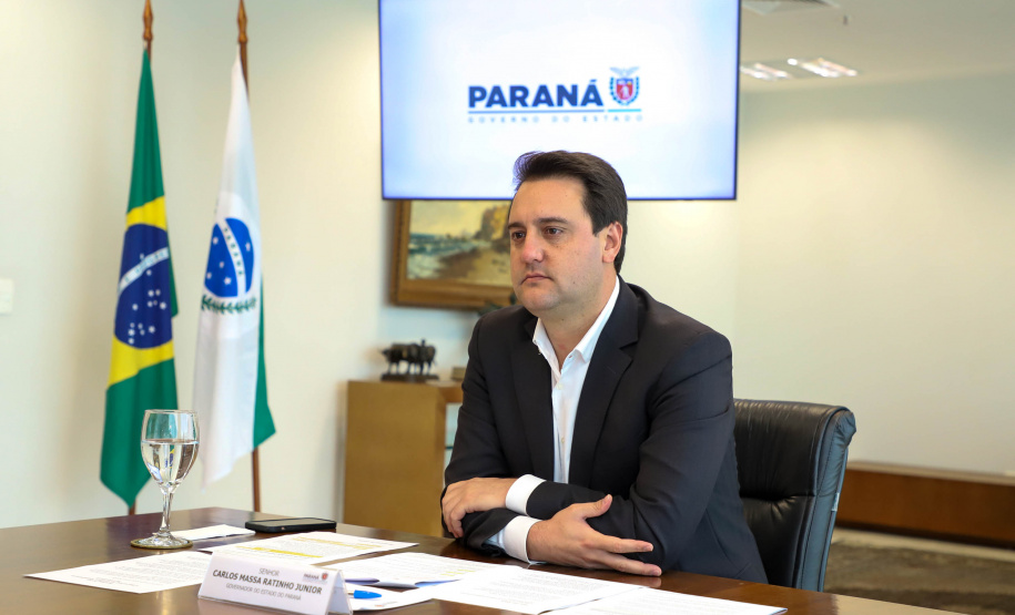 Governador Carlos Massa Ratinho Junior participa II Workshop sobre inventarios hidreletricos.Foto: Ari Dias/ AEN.